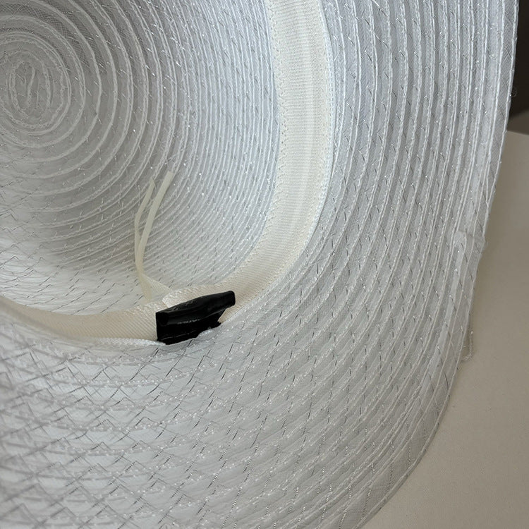 Floral Gauze Fedora Hat C0841