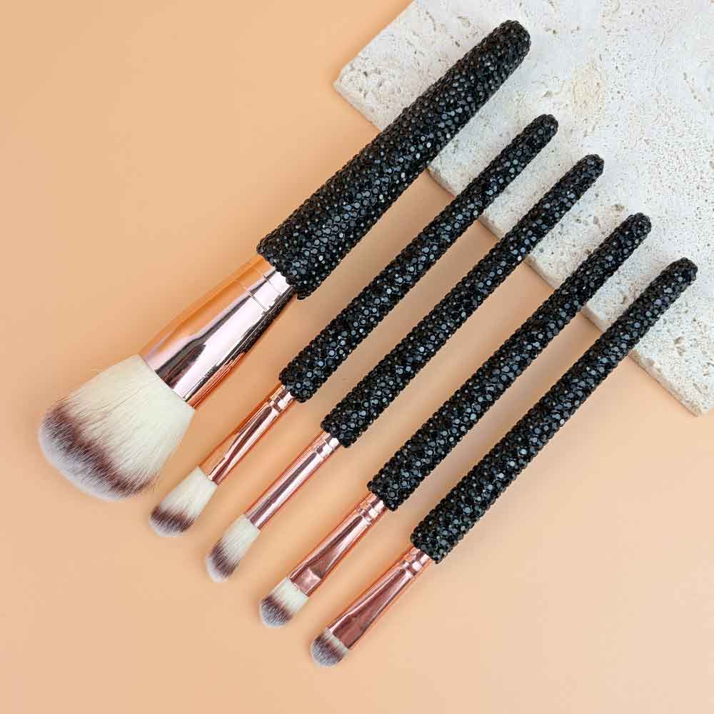5-Piece Ceramic Rhinestone Makeup Brush Set CR0016 - view 4