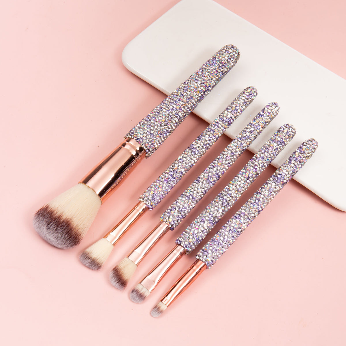5-Piece Ceramic Rhinestone Makeup Brush Set CR0016 - view 3
