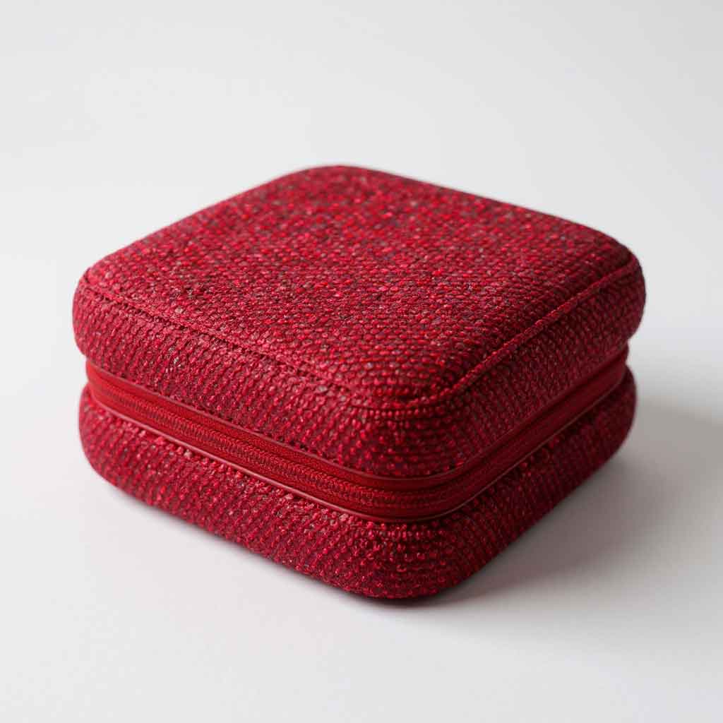 Ceramic Rhinestone Travel Jewelry Box CR0025