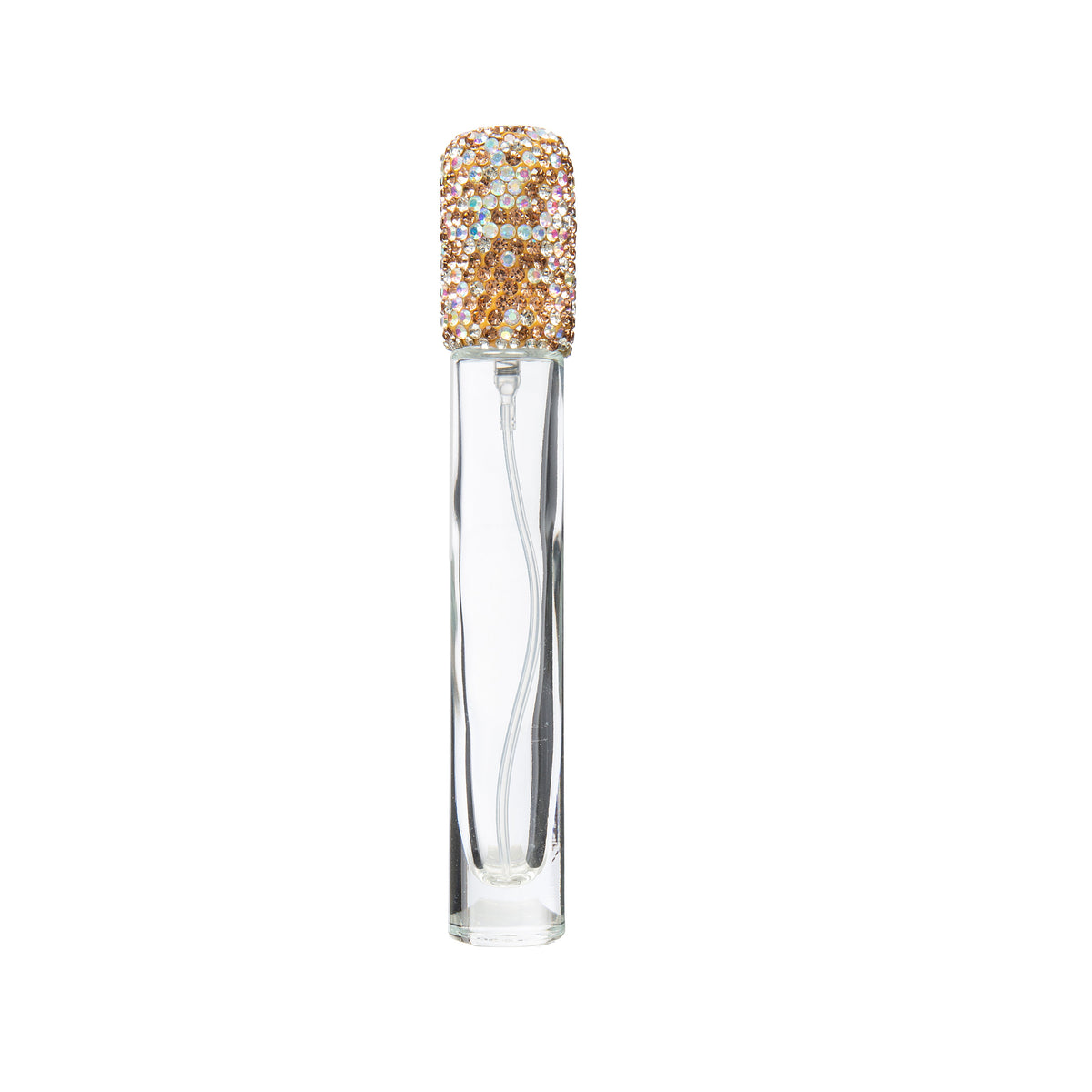 10 mL Ceramic Rhinestone Perfume Bottle CR0085 - Gold