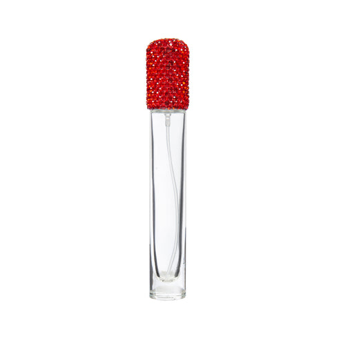 10 mL Ceramic Rhinestone Perfume Bottle CR0085 - Red