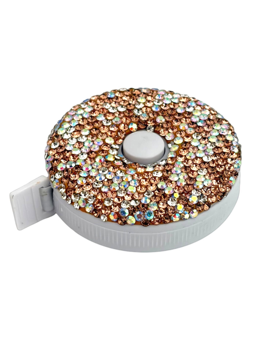 Light Ceramic Rhinestone Tape Measure CR0092