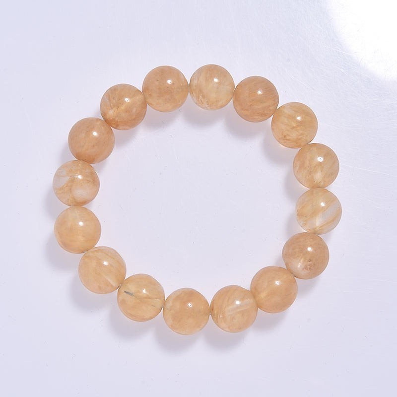 Citrine Quartz Stone Stretch Bracelet B1981-12MM - view 4