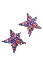 Star Rhinestone Stud Earrings E4531