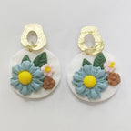 Floral Polymer Clay Earrings E4896