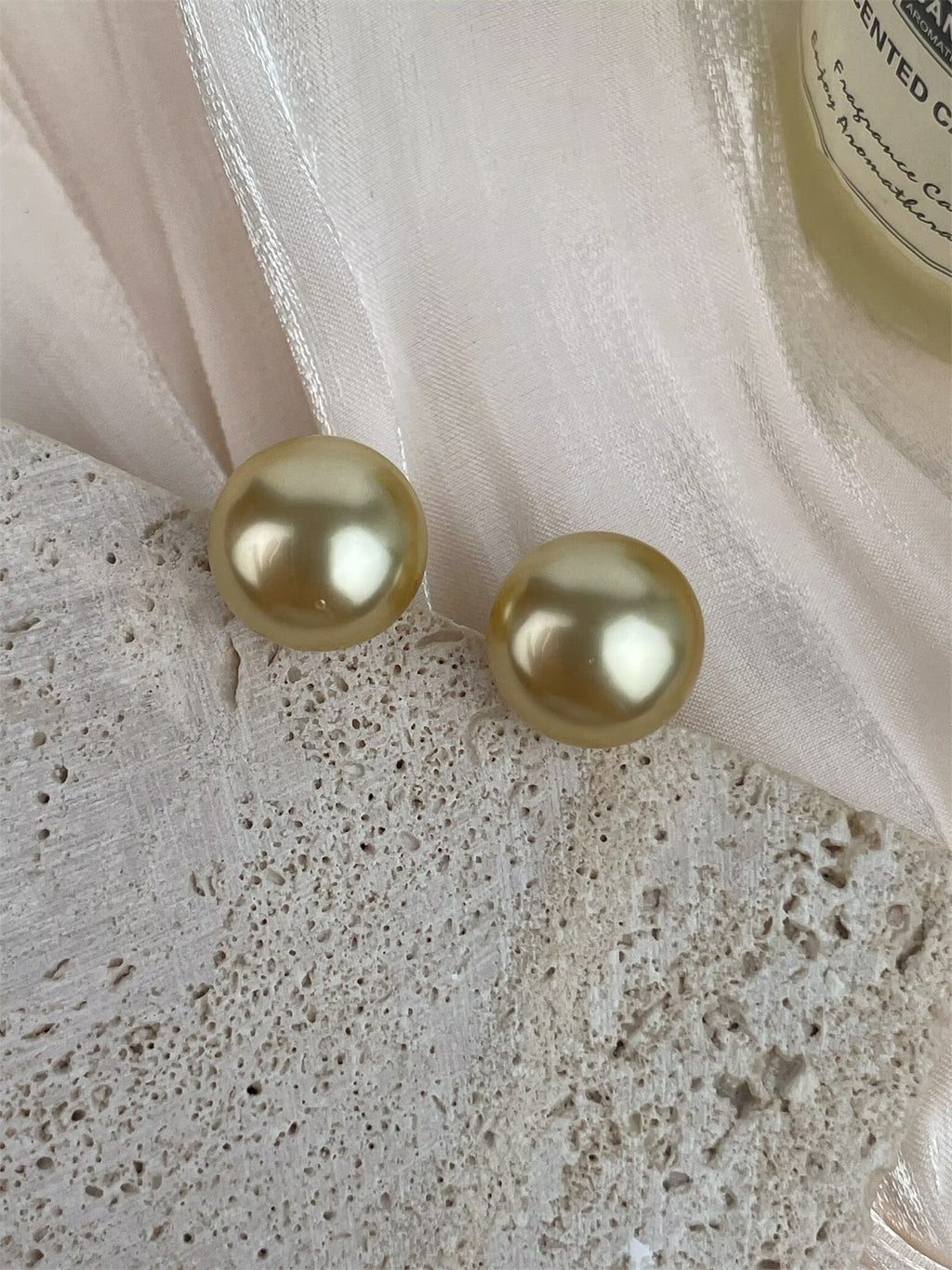 Glass Beads Pearl Earrings E8723 - view 3