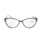 Handmade Rhinestone Cat-Eye Reader Glasses G0399-Grey - view 2
