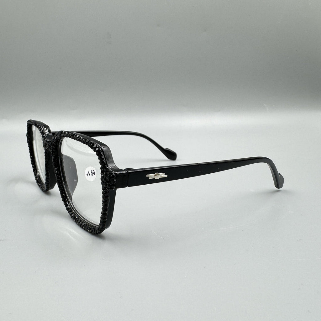 Handmade Rhinestone Round Reader G0464