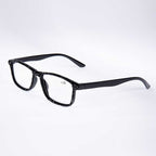 Handmade Rhinestone Rectangle Reader Glasses G0497-Black - view 2