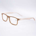 Handmade Rhinestone Rectangle Reader Glasses G0497-Gold - view 2