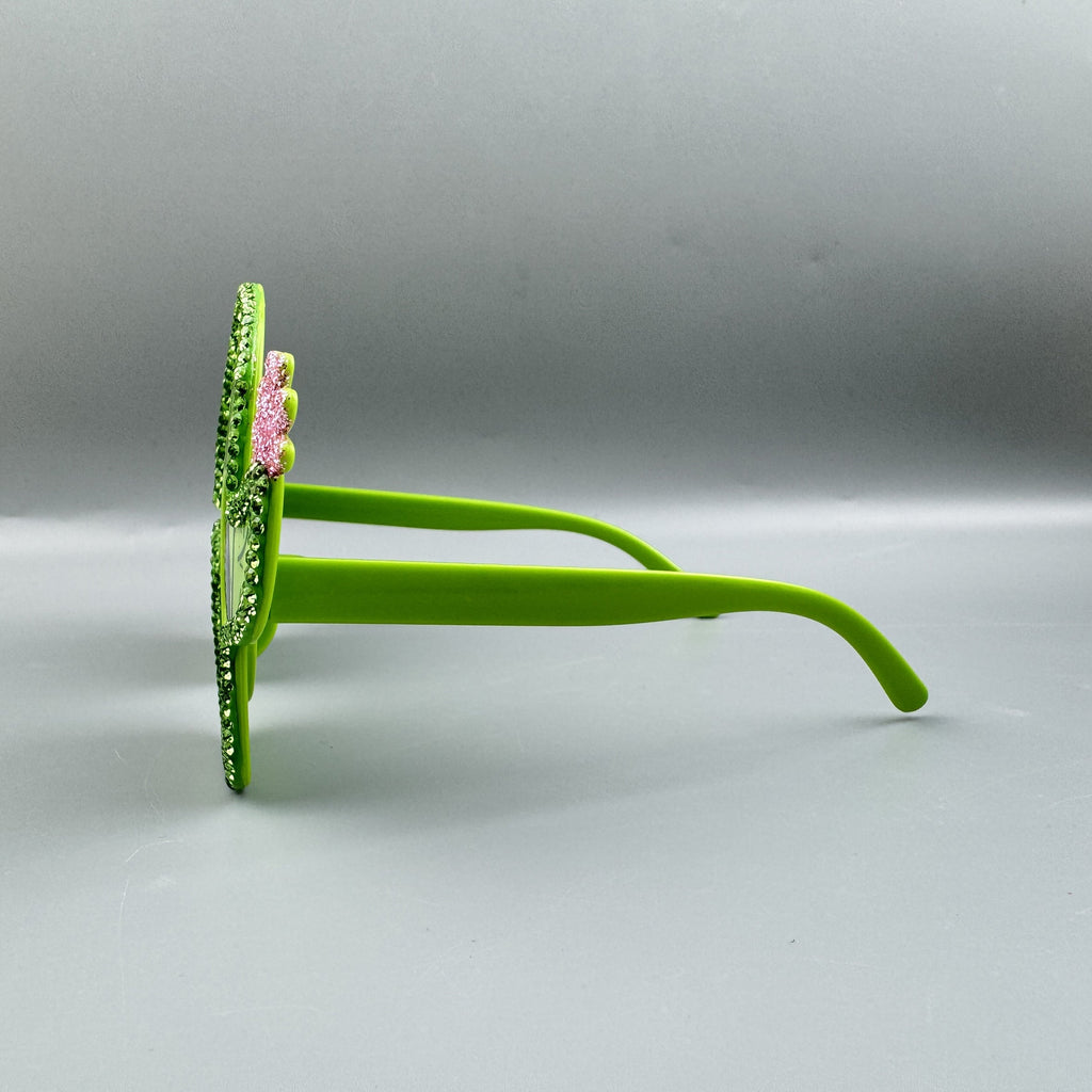 Handmade Rhinestone Cactus Party Eyeglasses G0525