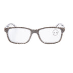 Handmade Rhinestone Rectangle Reader Glasses G0540-Grey - view 3