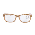 Handmade Rhinestone Rectangle Reader Glasses G0540-Gold - view 3