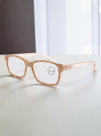 Handmade Rhinestone Rectangle Reader Glasses G0540-Gold