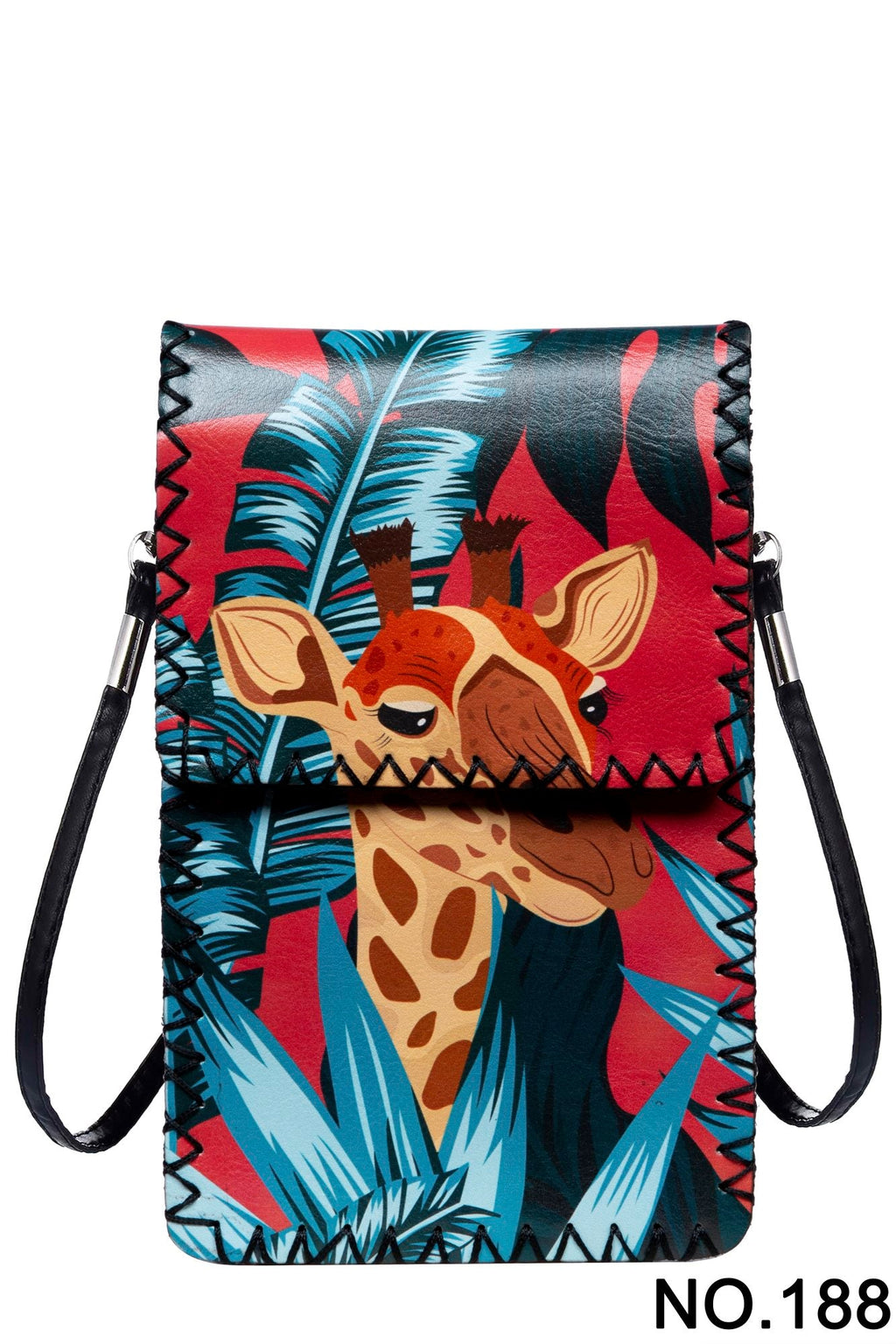 Floral Giraffe Print Crossbody Bag HB0580 - No. 188 - view 2