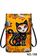 Dia De Los Muertos Cat Printed Crossbody HB0580 - No. 159 - view 2