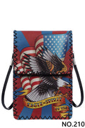 American Eagle Print Hand-Stitched Crossbody Bag HB0580 - No. 210 - view 2