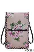 Rose Print Hand-Stitched Crossbody Bag HB0580 - No. 211 - view 2