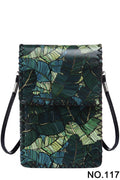 Leaves Print Hand-Stitched Crossbody Bag HB0580-117 - view 2