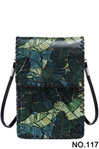 Leaves Print Hand-Stitched Crossbody Bag HB0580-117 - view 2