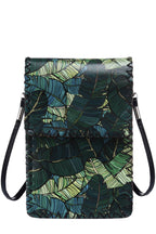 Leaves Print Hand-Stitched Crossbody Bag HB0580-117