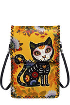 Dia De Los Muertos Cat Printed Crossbody HB0580 - No. 159