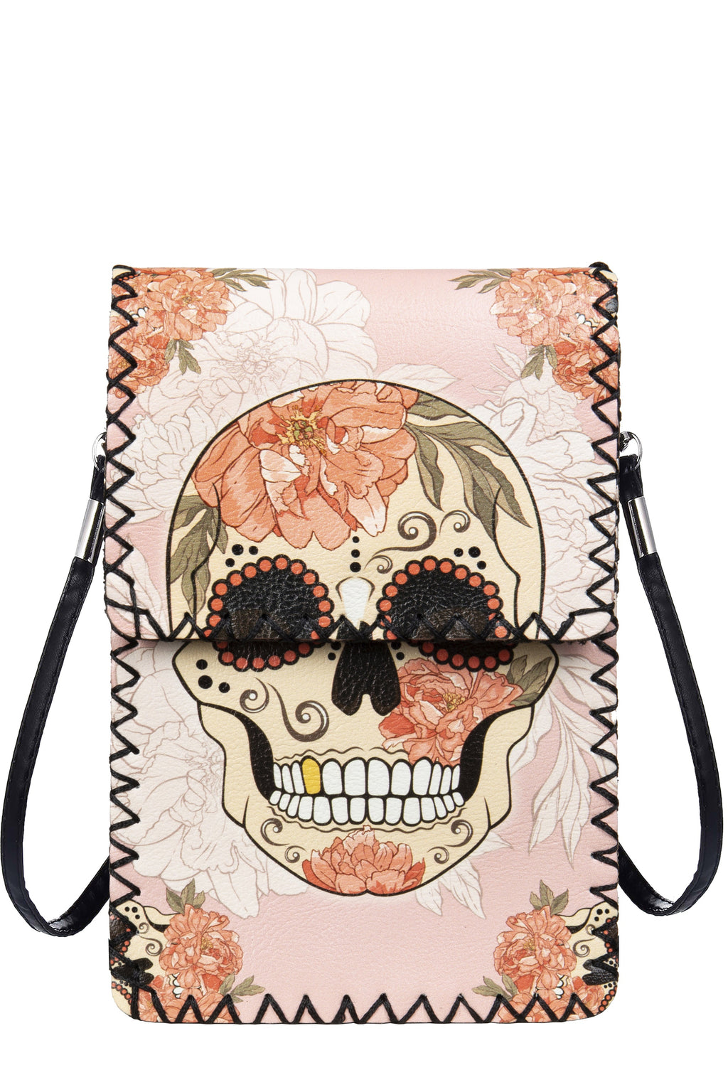Floral Skull Printed Crossbody HB0580 - No. 160