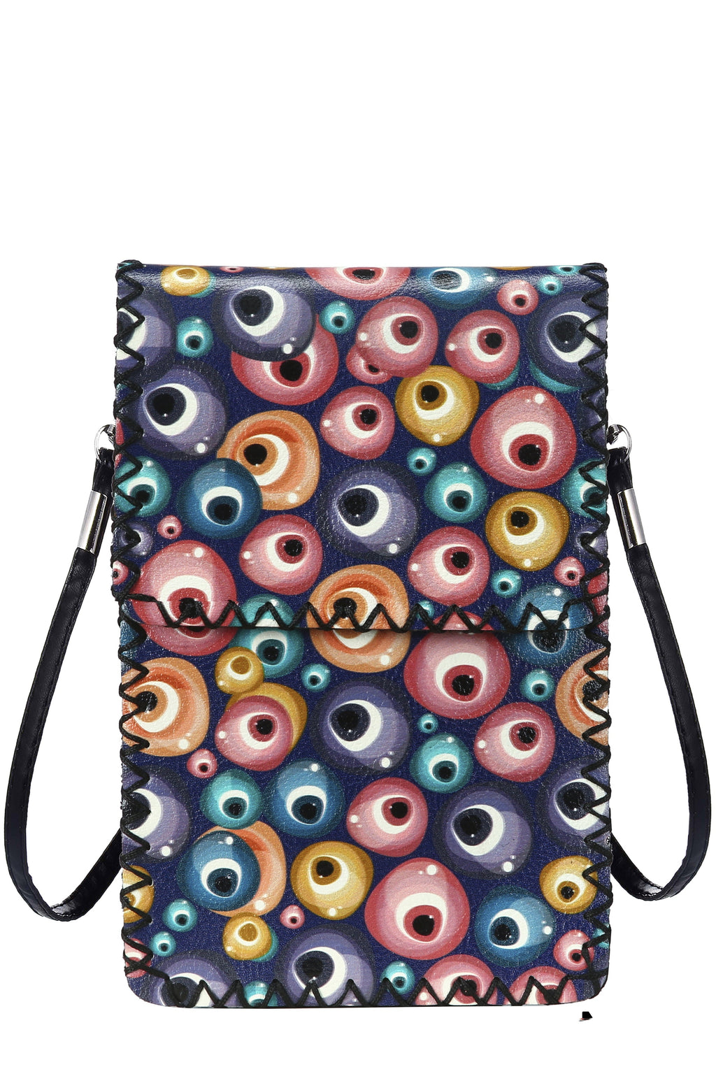 Evil Eyes Print Crossbody Bag HB0580 - No. 175