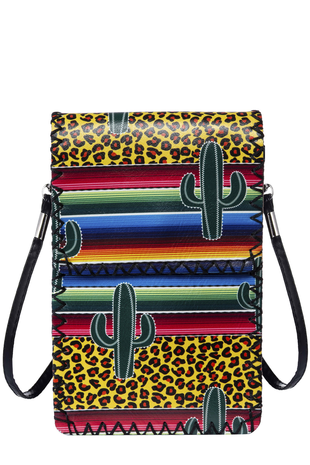 Leopard and Cactus Print Crossbody Bag HB0580 - No. 195
