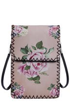 Rose Print Hand-Stitched Crossbody Bag HB0580 - No. 211