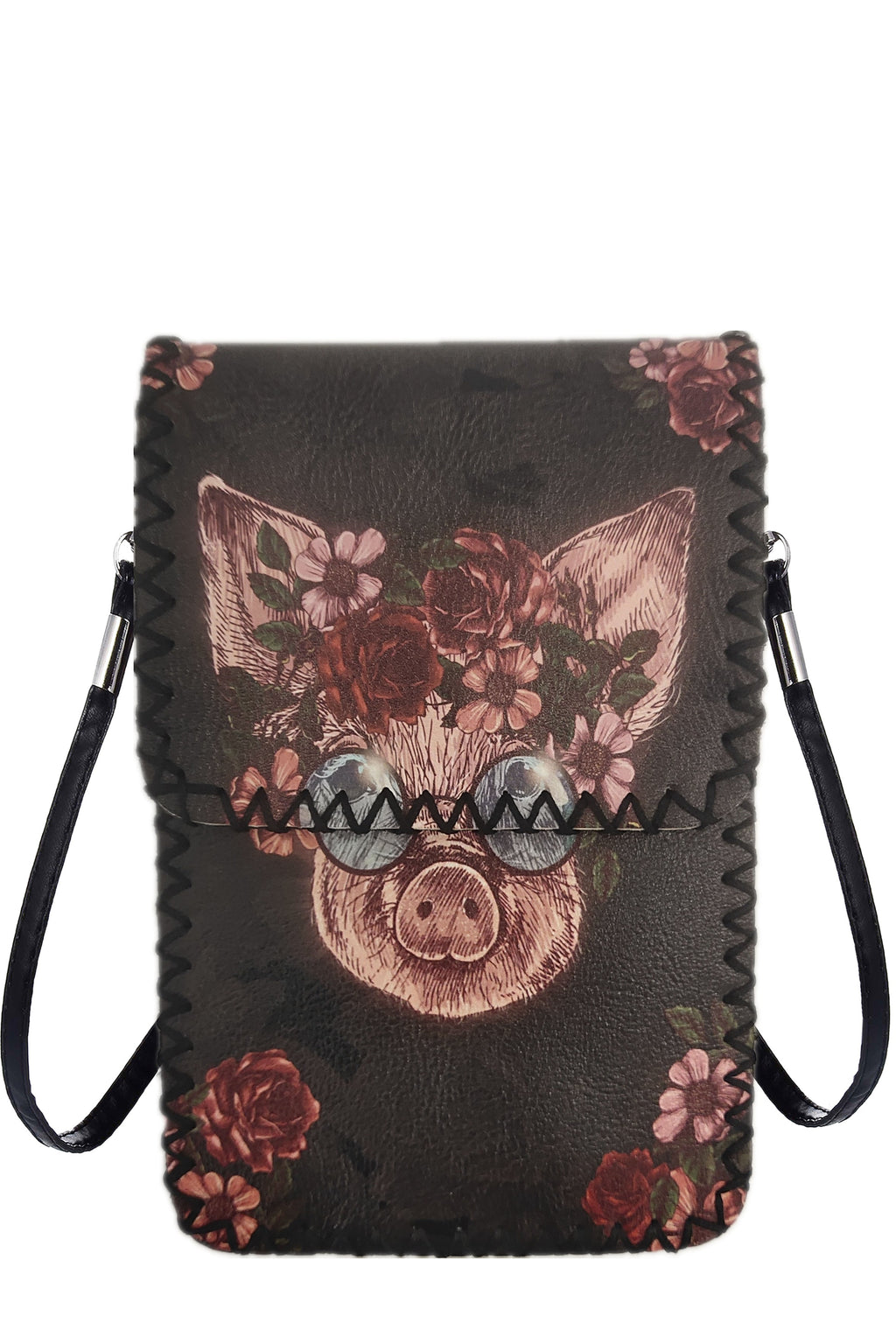 Floral Pig Printed Crossbody Bag HB0580 - No. 51 - view 2