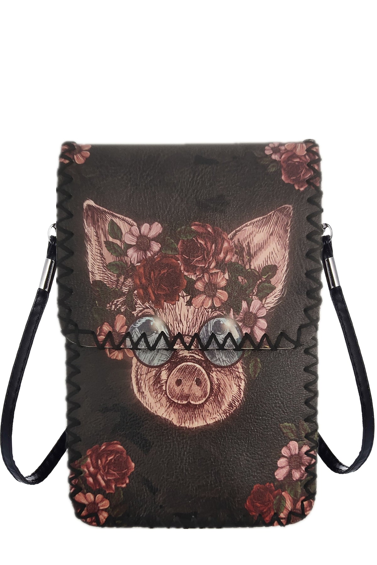 Floral Pig Printed Crossbody Bag HB0580 - No. 51 - view 2