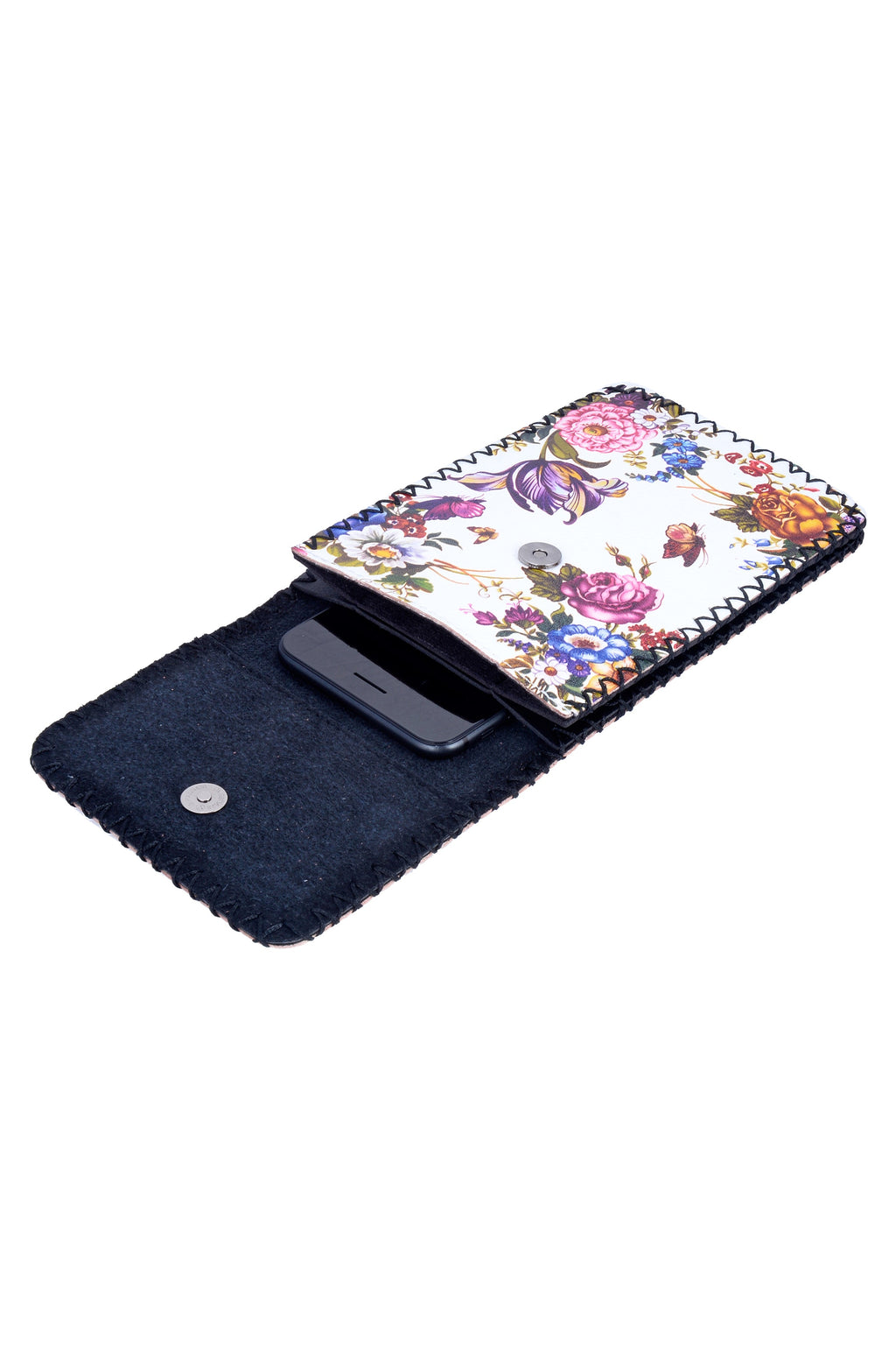 Leaves Print Hand-Stitched Crossbody Bag HB0580-117 - view 4