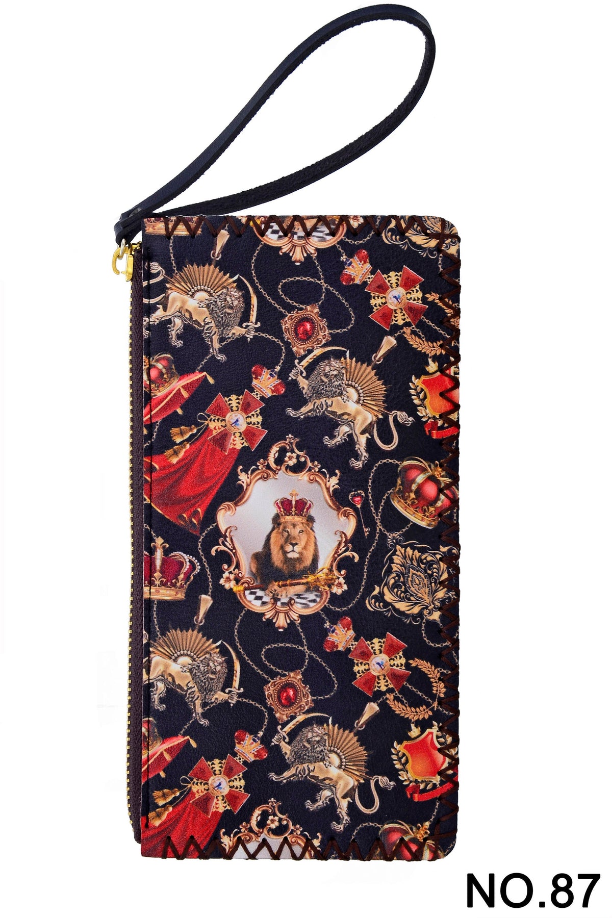 Crowned Lion Printed Wristlet HB0581 - NO.87