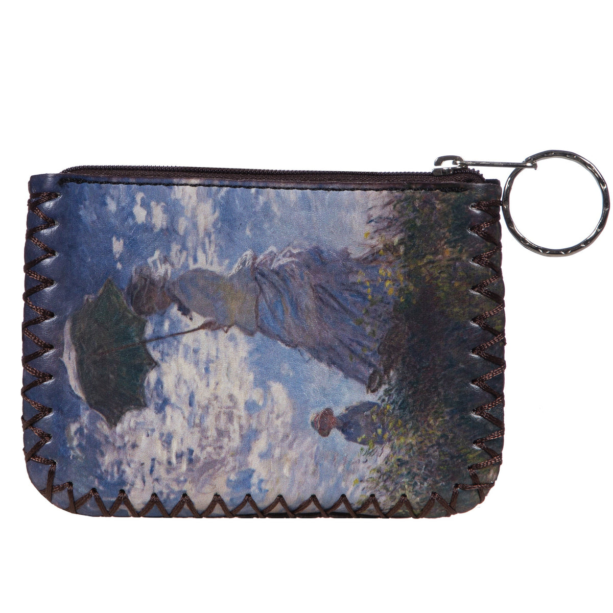 Woman with a Parasol Print Hand-Stitched Coin Purse HB0665 - No. 201