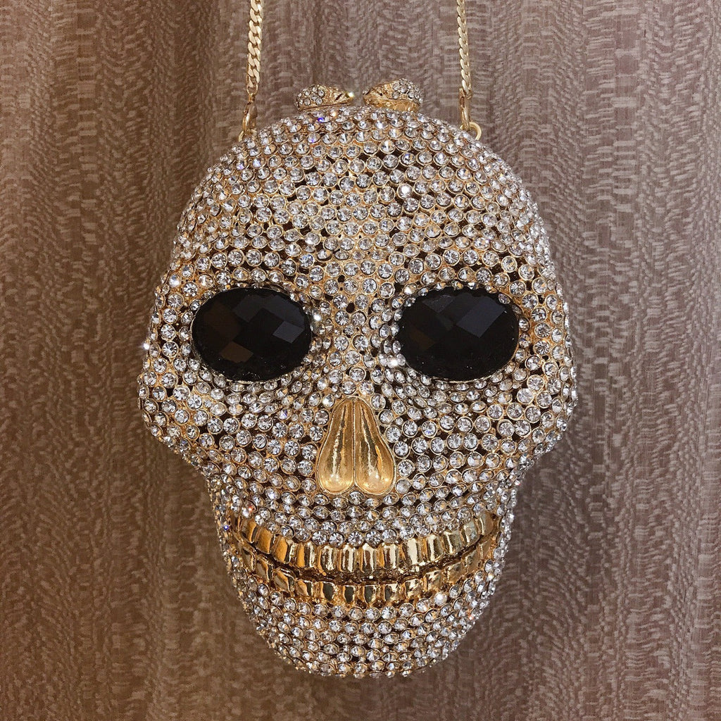Skull Rhinestone Evening Bag HB1506