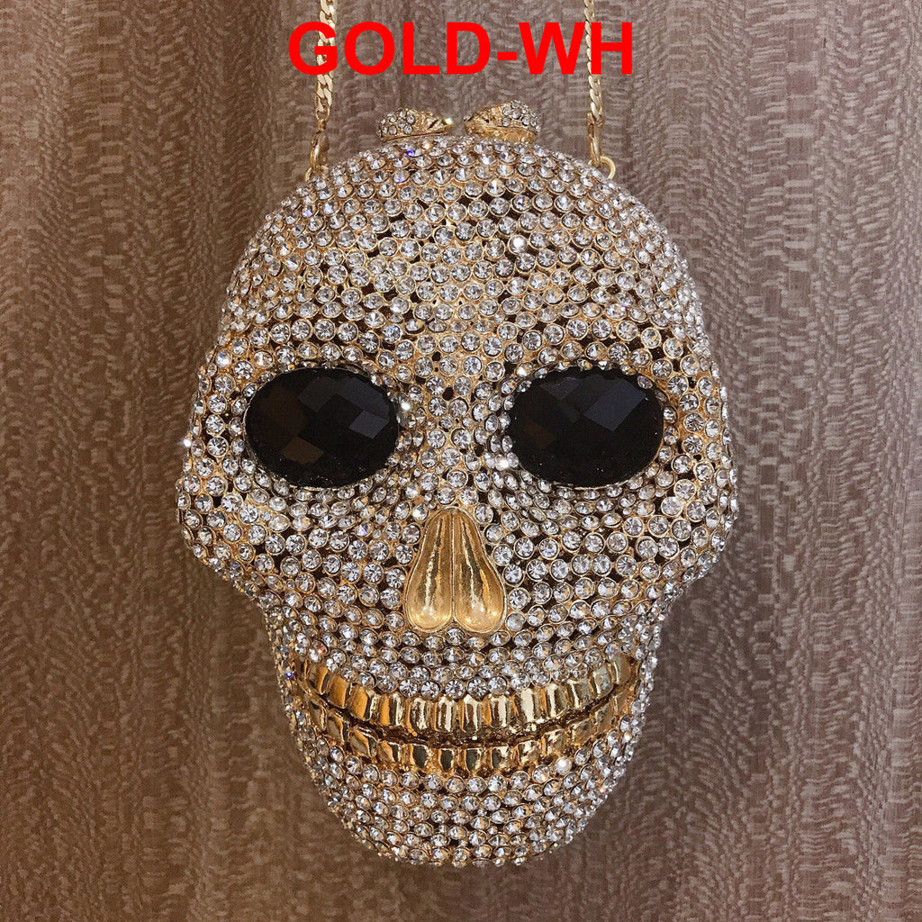 Skull Rhinestone Evening Bag HB1506
