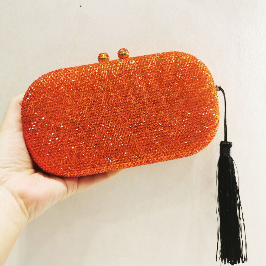 Rhinestone Taseel Evening Bag HB2235