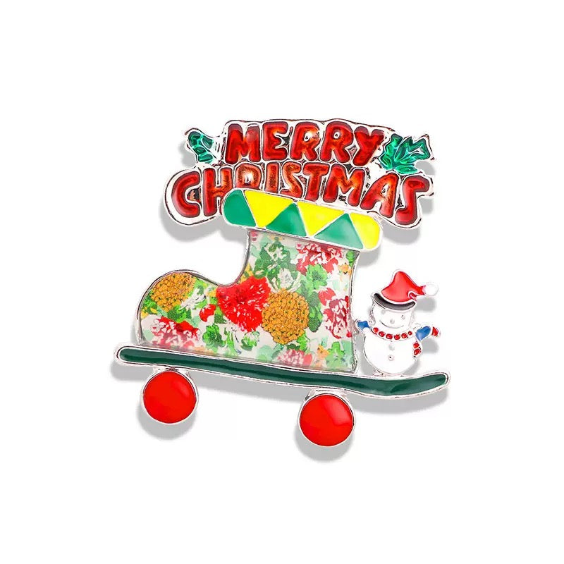Christmas Rhinestone Brooch PA4131