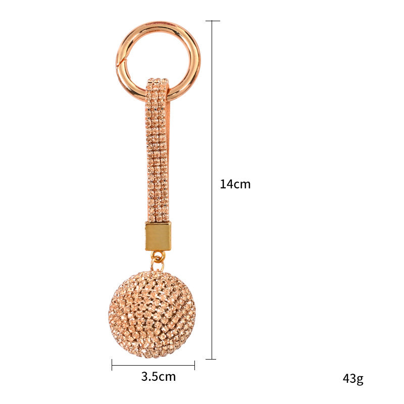 Ball Rhinestone Keychain K1264 - view 2