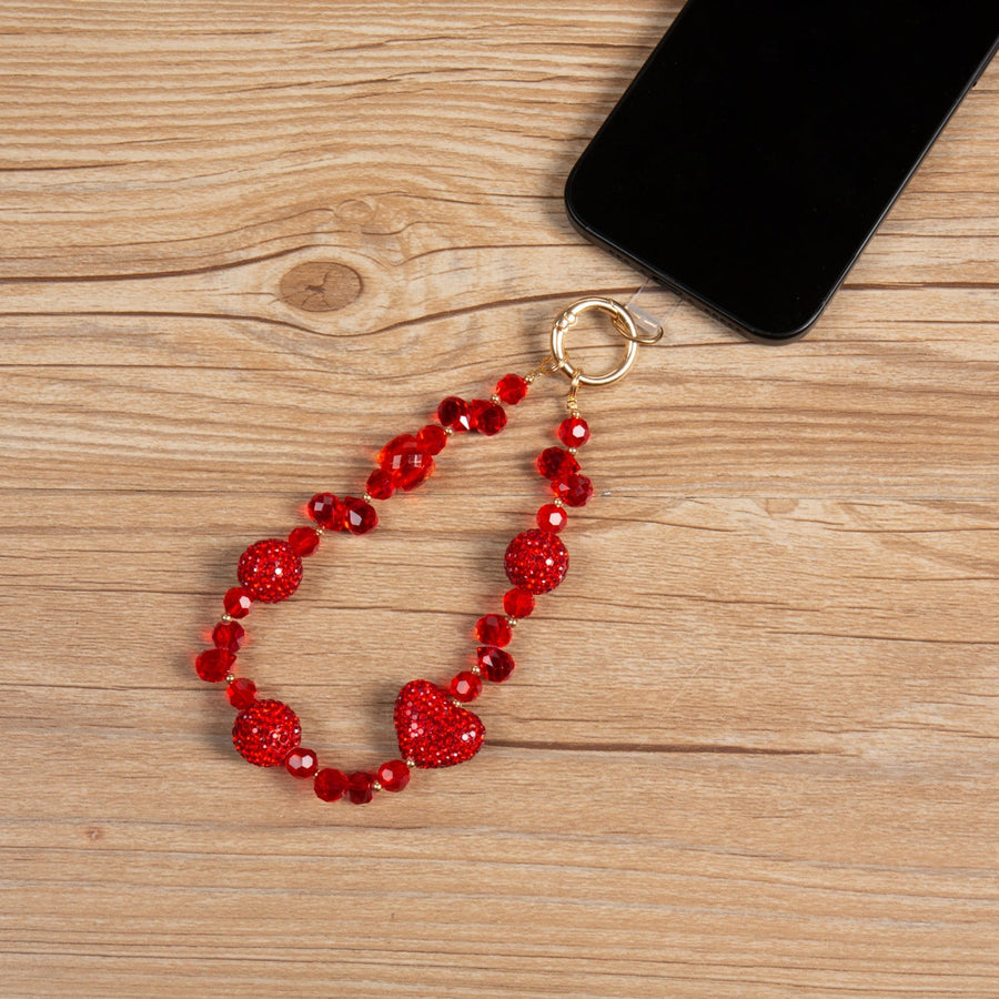 Crystal Phone Wristlet Lanyard K1328