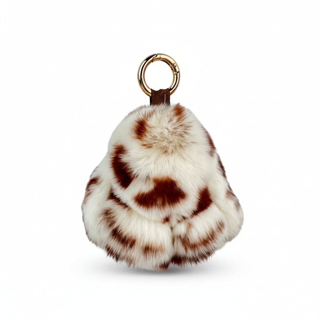 Rabbit Speckle Plush Keychain K1449 - view 4