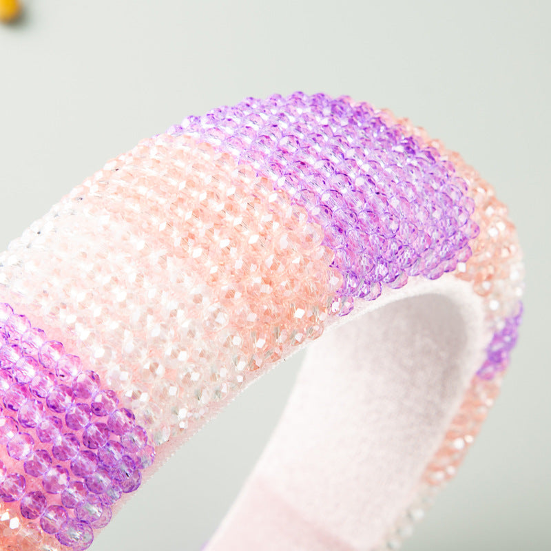 Multicolor Crystal Sponge Headband L2720 - view 9