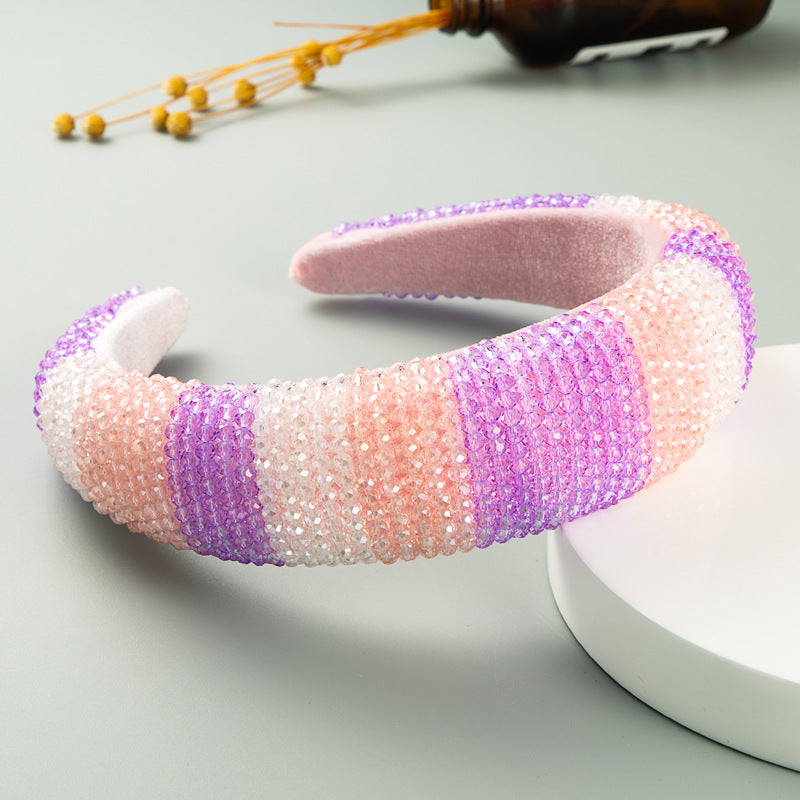 Multicolor Crystal Sponge Headband L2720 - view 8