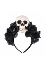 Gothic Skull Rose Headband L2767 - view 3