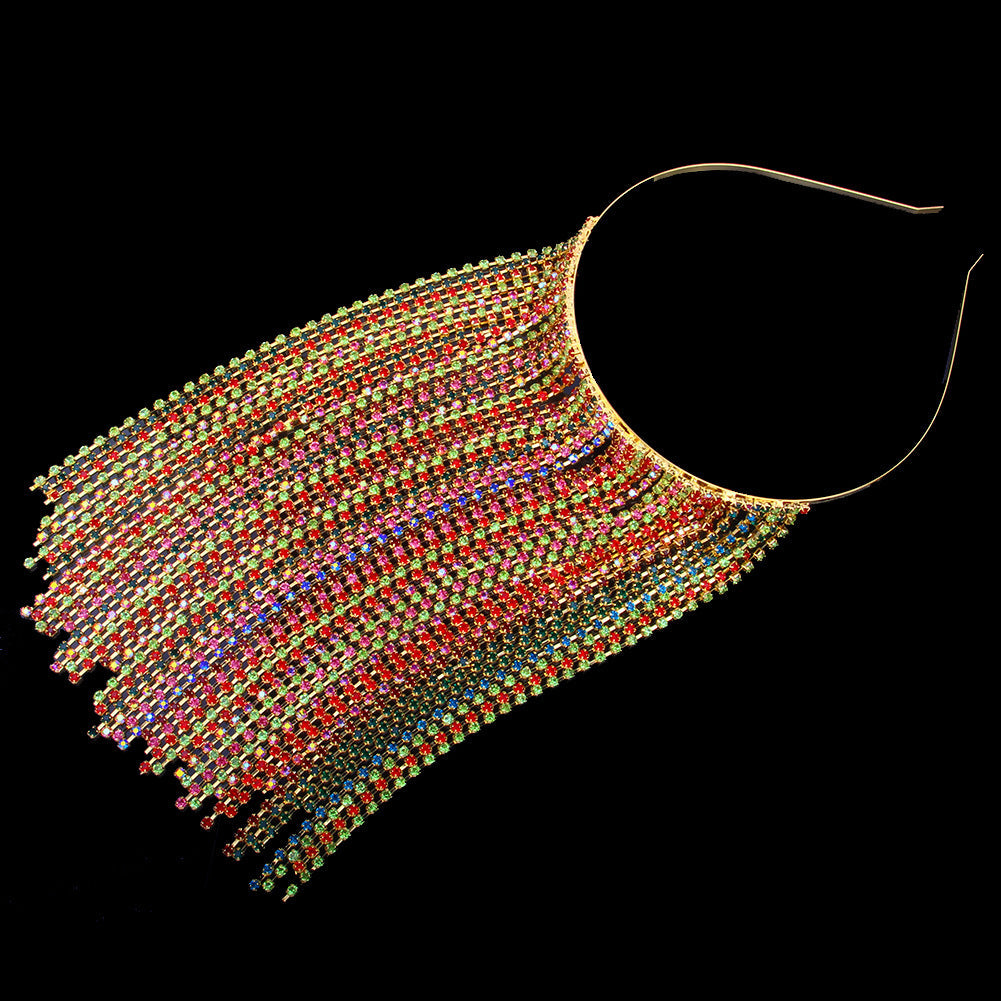 Rhinestone Tassel Headband L2790 - view 4