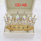 Teardrop Rhinestone Crown Headband L2879 - view 11