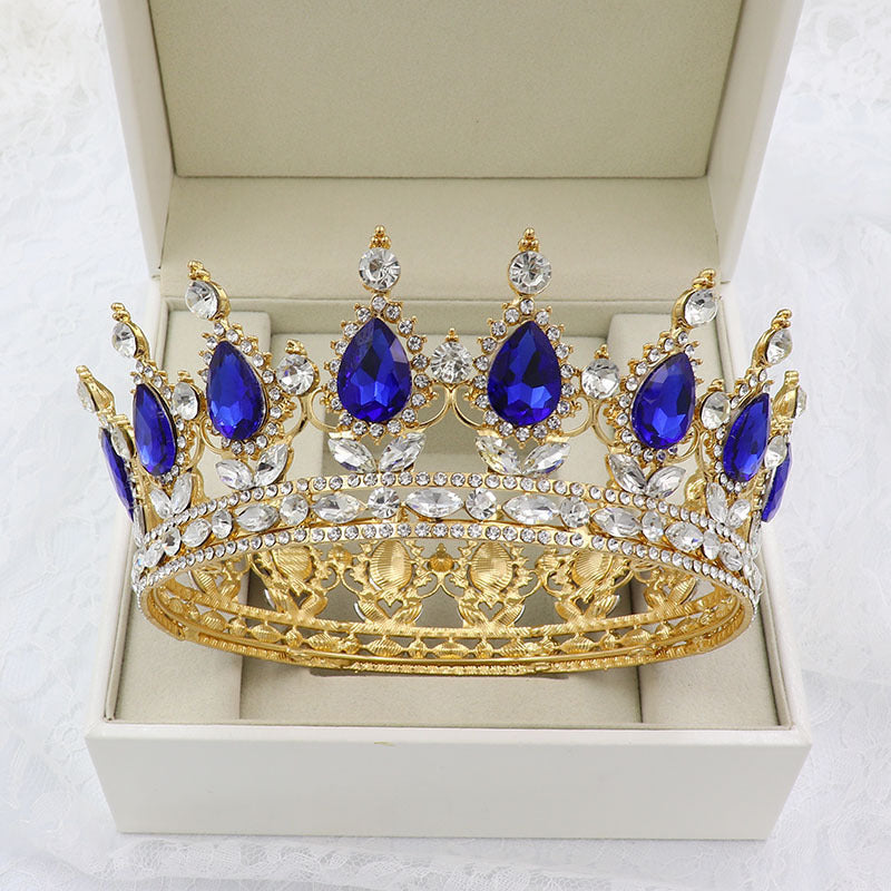 Teardrop Rhinestone Crown Headband L2879 - view 18