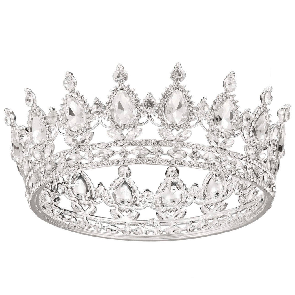 Teardrop Rhinestone Crown Headband L2879 - view 15